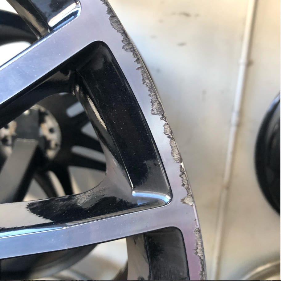 AMG Curb rash on machined lip